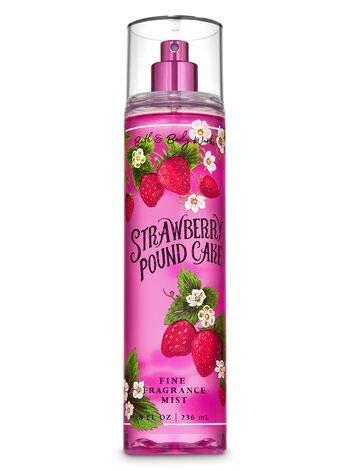 Bath and Body Works Strawberry Pound Cake Daily Trio – Duschgel, Duftspray & Bodylotion (2020 Edition)