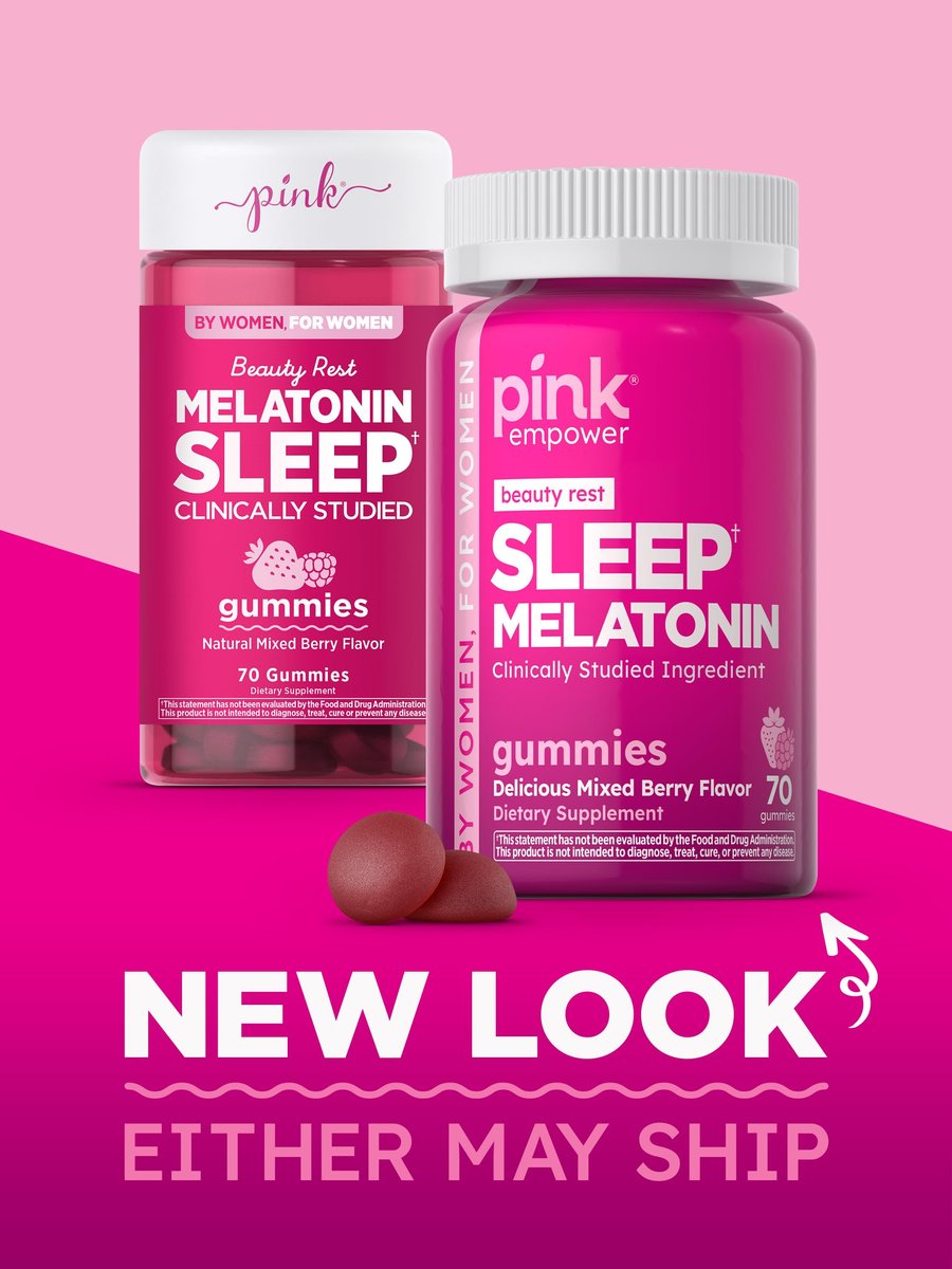 PINK Melatonin Gummies 10 mg | Maximale Stärke | Geschmack gemischte Beeren | Vegan, Nicht-GVO & Glutenfrei