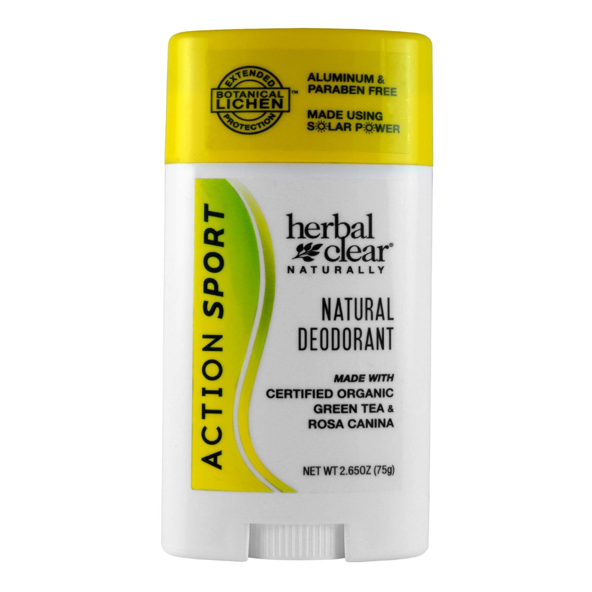 Herbal Clear Naturally Action Sport Deodorant – 2,65 Unzen – Aluminiumfrei & langanhaltender Schutz