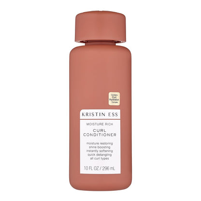 Kristin Ess Feuchtigkeitsspendender Conditioner für lockiges und welliges Haar, 296 ml, vegan, sulfat-, paraben- und silikonfrei, farb- und keratinsicher