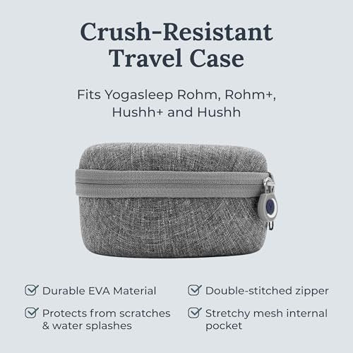 Yogasleep Crush-Resistant Travel Case für Hushh & Rohm Weißes Rauschen Sound Machines – Schutz auf Reisen, Doppelnaht-Reißverschluss, Schutz vor Kratzern und Wasserspritzern