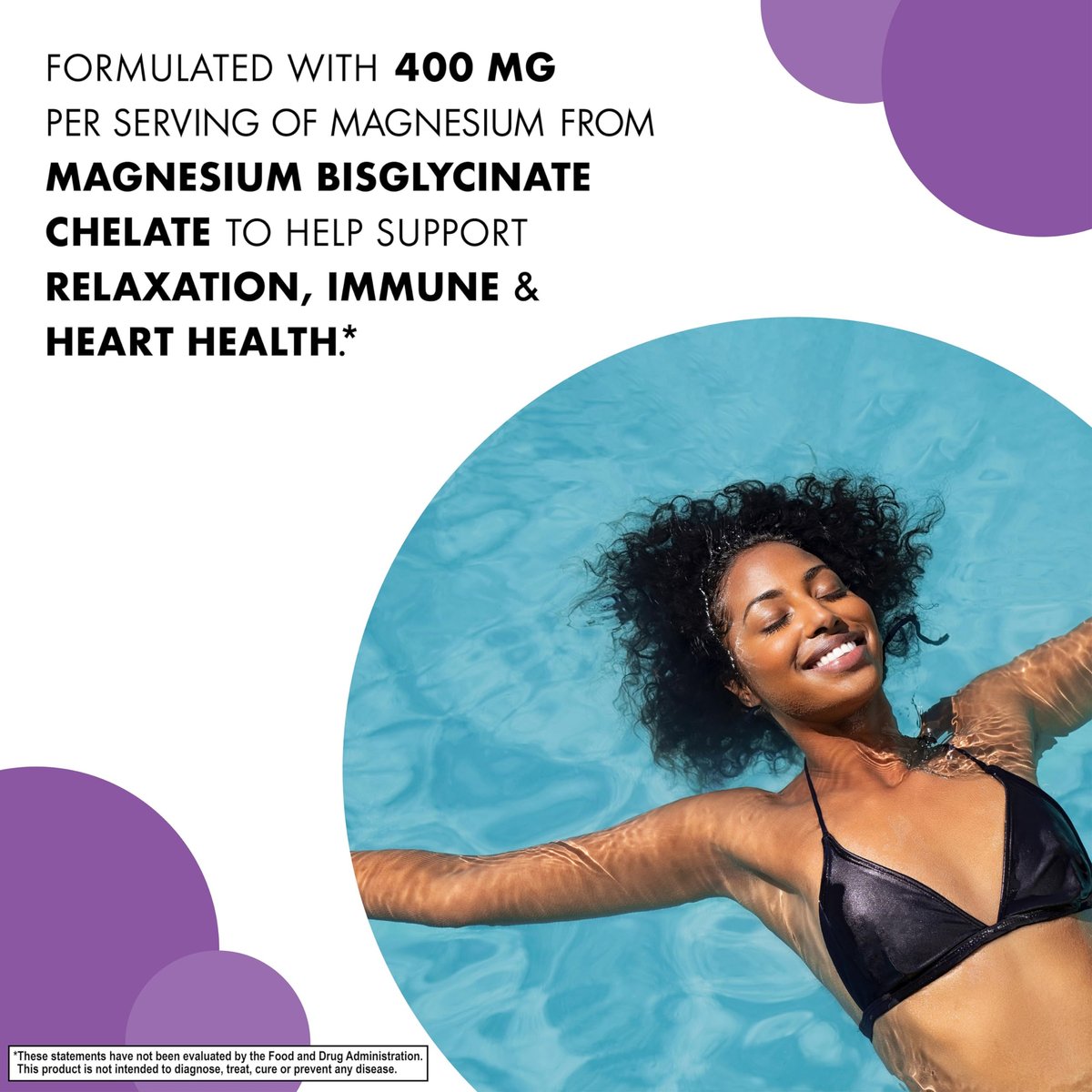 Bluebonnet Magnesium Glycinat – Energieproduktion, Enzymfunktion, Non-GMO, Vegan, Glutenfrei, 60 Kapseln
