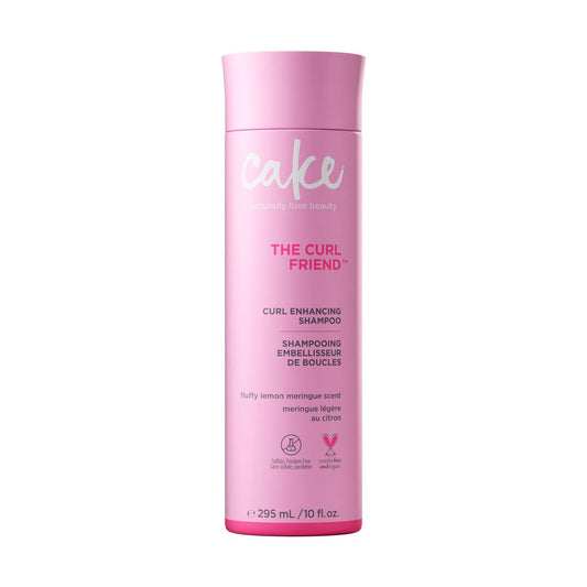 Cake Beauty Curl Shampoo – The Curl Friend – Feuchtigkeitsspendend & Reinigend – Frizz- & Hitzeschutz – mit Aloe-Blatt-Saft, Sonnenblumenkernöl & Arganöl – für lockiges Haar – 295 ml