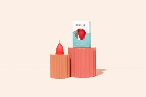 The Honey Pot Company – Menstruationskappe – 12 Stunden wiederverwendbarer Schutz – Größe 2 für mittlere/starke Perioden – Natürliche Damenhygiene aus Silikon