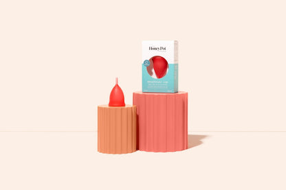 The Honey Pot Company – Menstruationskappe – 12 Stunden wiederverwendbarer Schutz – Größe 2 für mittlere/starke Perioden – Natürliche Damenhygiene aus Silikon