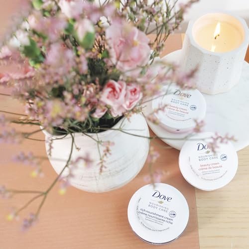 Dove Body Love Rich Nourishment Creme – 72h Feuchtigkeitspflege für extrem trockene Haut mit Ceramiden, 2,53 Fl Oz (6er-Pack)