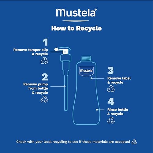 Mustela Stelatopia Reinigungsgel für zu Ekzemen neigende Haut - Baby Gesichts- & Körperwaschgel mit natürlichem Avocado- & Sonnenblumenöl - Duftfrei & Tränenfrei - 200 ml