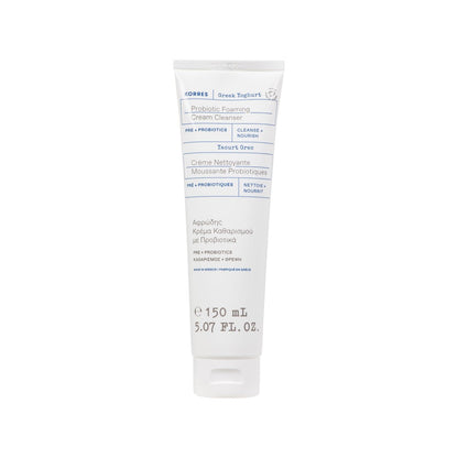 KORRES Griechischer Joghurt Schaumreiniger, Feuchtigkeitsspendend, Tiefenreinigung, Make-up Entferner, Gesichtsreinigung für Frauen, Creme-zu-Schaum Gesichtsreiniger für trockene, ölige, empfindliche, jeden Hauttyp, 150 ml