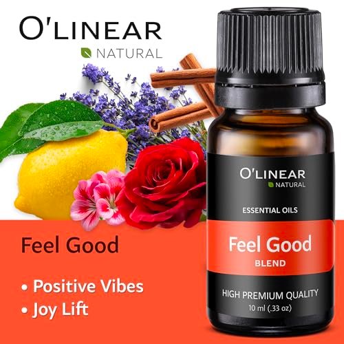 O'linear Ätherische Öle 6er Set - Perfekt für Luftbefeuchter und Diffuser, Aromatherapie Diffuser Öle Düfte, Ätherisches Öl Set für Zuhause, Ätherisches Öl Paket mit Verschiedenen Düften