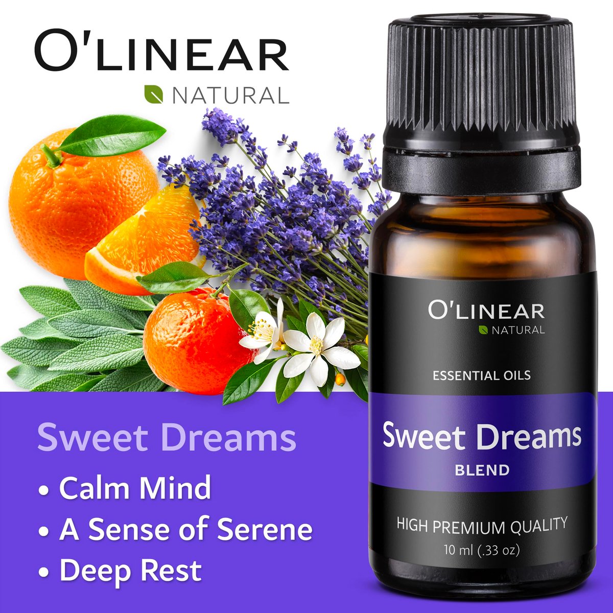 O'linear Ätherische Öle 6er Set - Perfekt für Luftbefeuchter und Diffuser, Aromatherapie Diffuser Öle Düfte, Ätherisches Öl Set für Zuhause, Ätherisches Öl Paket mit Verschiedenen Düften