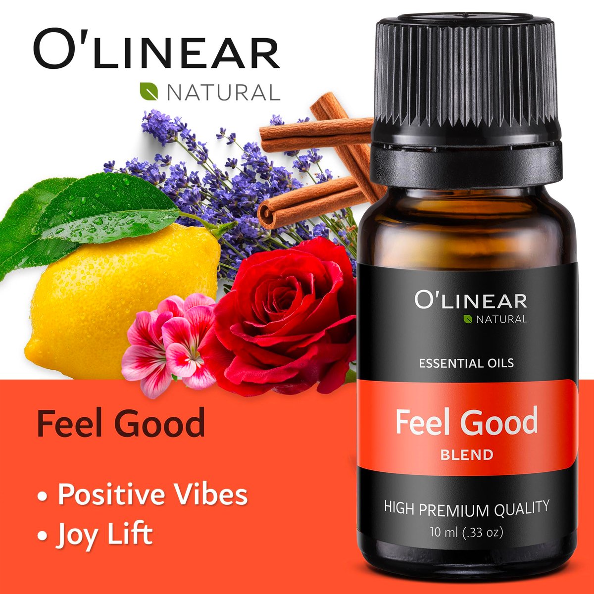 O'linear Ätherische Öle 6er Set - Perfekt für Luftbefeuchter und Diffuser, Aromatherapie Diffuser Öle Düfte, Ätherisches Öl Set für Zuhause, Ätherisches Öl Paket mit Verschiedenen Düften