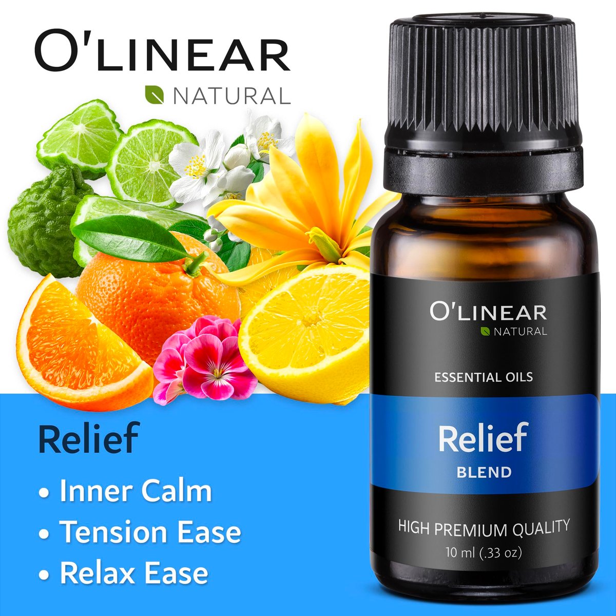 O'linear Ätherische Öle 6er Set - Perfekt für Luftbefeuchter und Diffuser, Aromatherapie Diffuser Öle Düfte, Ätherisches Öl Set für Zuhause, Ätherisches Öl Paket mit Verschiedenen Düften
