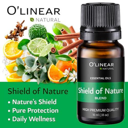 O'linear Ätherische Öle 6er Set - Perfekt für Luftbefeuchter und Diffuser, Aromatherapie Diffuser Öle Düfte, Ätherisches Öl Set für Zuhause, Ätherisches Öl Paket mit Verschiedenen Düften
