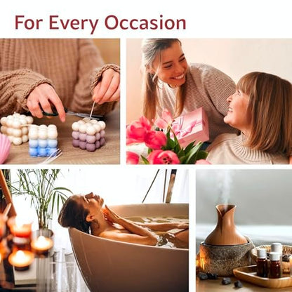 O'linear Ätherische Öle 6er Set - Perfekt für Luftbefeuchter und Diffuser, Aromatherapie Diffuser Öle Düfte, Ätherisches Öl Set für Zuhause, Ätherisches Öl Paket mit Verschiedenen Düften