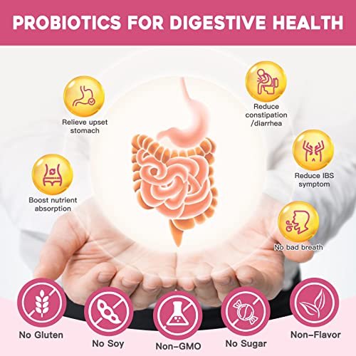 NATURE TARGET Probiotika für Frauen – Probiotisches Pulver mit 50 Milliarden KBE, 13 Stämmen für Verdauungs- und Vaginalgesundheit, Blähungslinderung, 30 Stickpacks