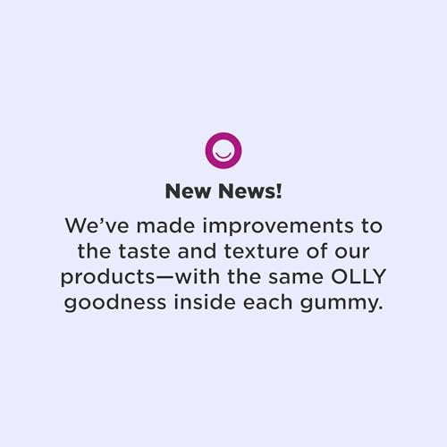 OLLY Extra Strength Schlaf-Gummibärchen, gelegentliche Schlafunterstützung, 5 mg Melatonin, L-Theanin, Blackberry Zen Geschmack, 30-Tage-Vorrat - 60 Stück (Verpackung kann variieren)
