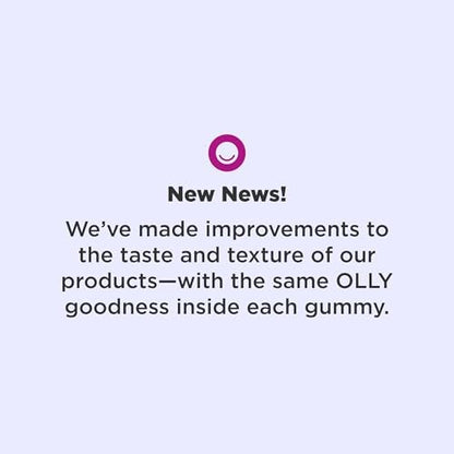 OLLY Extra Strength Schlaf-Gummibärchen, gelegentliche Schlafunterstützung, 5 mg Melatonin, L-Theanin, Blackberry Zen Geschmack, 30-Tage-Vorrat - 60 Stück (Verpackung kann variieren)