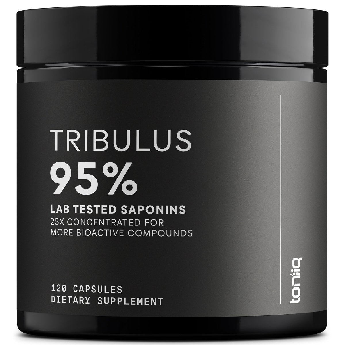 Toniiq Tribulus Terrestris für Männer – Hochdosierter 25:1 Extrakt mit 95 % Saponinen – 1300 mg reine & konzentrierte Formel – Laborgeprüft auf Reinheit & Qualität – 120 Kapseln
