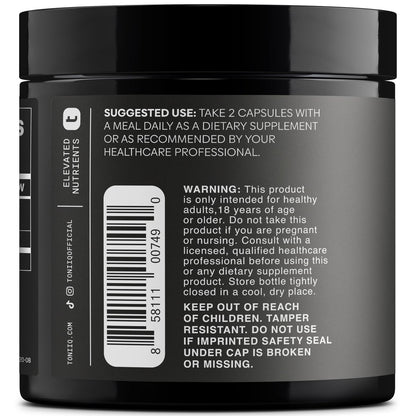 Toniiq Tribulus Terrestris für Männer – Hochdosierter 25:1 Extrakt mit 95 % Saponinen – 1300 mg reine & konzentrierte Formel – Laborgeprüft auf Reinheit & Qualität – 120 Kapseln