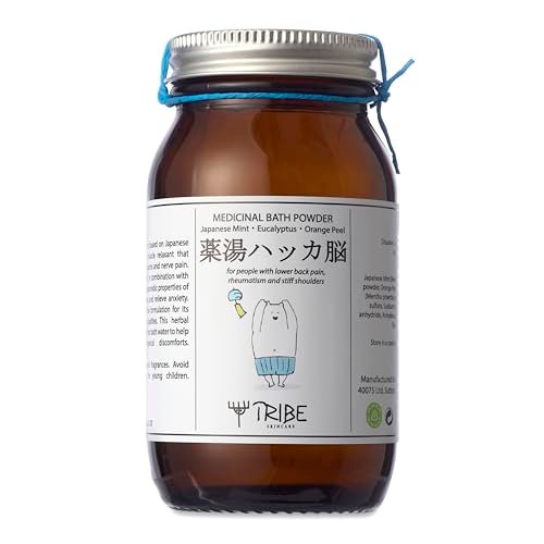 Japanisches Badesalz mit Minze, Eukalyptus und Orangenschale – bei Rückenschmerzen, Rheuma und verspannten Schultern