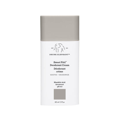 Drunk Elephant Sweet Pitti Deodorantcreme – 60 ml – Backpulver- und aluminiumfrei – Saubere klinische Hautpflege – Tierversuchsfrei – Ohne ätherische Öle, Silikone und Duftstoffe