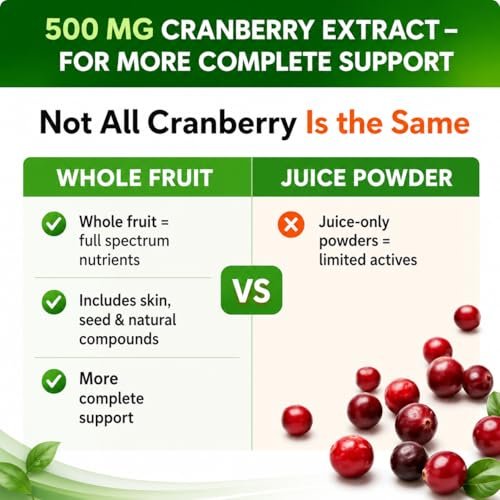 HCL HERBAL CODE LABS D-Mannose mit Cranberry Extrakt Kapseln 1500mg – Hochdosiertes USP D-Mannose Präparat mit ganzen Cranberry-Früchten – Unterstützung der Harnwege – Non-GMO 60 Kapseln