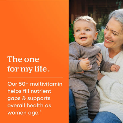 One A Day Multivitamin für Frauen ab 50 – Gummibärchen mit Vitaminen für Immunsystem, Augengesundheit und Gehirnfunktion, 110 Stück