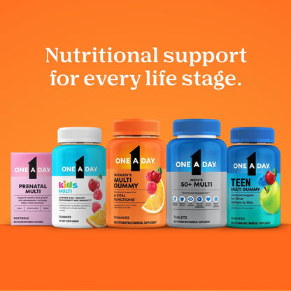 One A Day Multivitamin für Frauen ab 50 – Gummibärchen mit Vitaminen für Immunsystem, Augengesundheit und Gehirnfunktion, 110 Stück