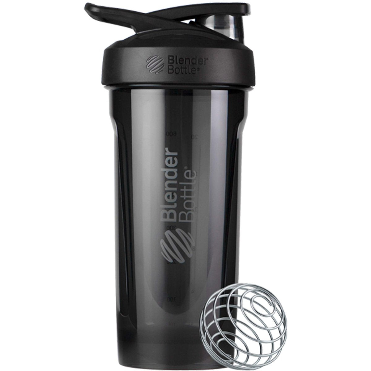 BlenderBottle Strada Tritan Shakerflasche mit Verschlussdeckel, 28 Unzen, Schwarz
