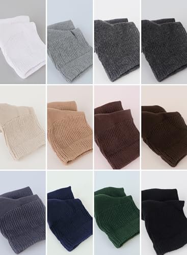 Hugh Ugoli Diabetiker Socken für Herren – Baumwolle, breit, locker & dehnbar, nahtlose Zehenpartie, nicht einschnürendes Bündchen, 3 Paar, Weiß, Schuhgröße 11-13