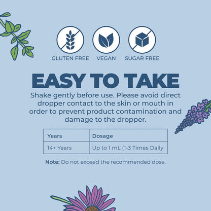 MARYRUTH'S Lymphatische Unterstützung flüssige Tropfen USDA Organic | Kräutermischung mit Echinacea & Holunder | Eisenkraut | Vegan | Alkoholfrei | Nicht-GMO | 30 Portionen