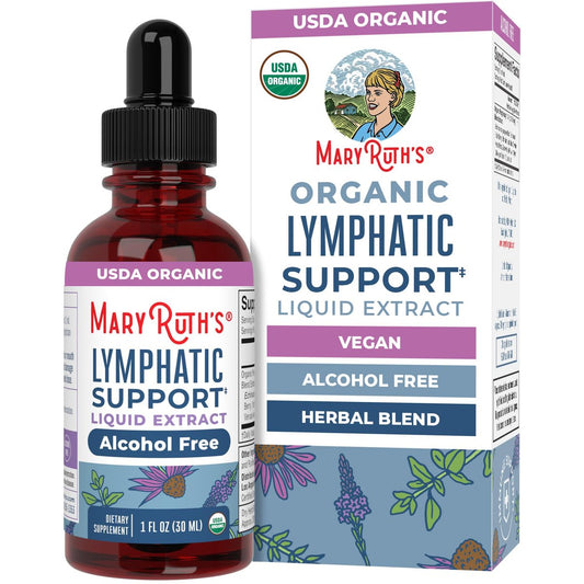 MARYRUTH'S Lymphatische Unterstützung flüssige Tropfen USDA Organic | Kräutermischung mit Echinacea & Holunder | Eisenkraut | Vegan | Alkoholfrei | Nicht-GMO | 30 Portionen