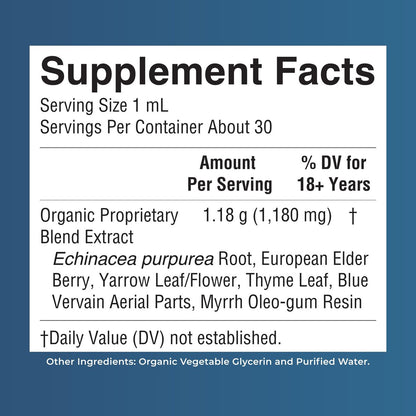 MARYRUTH'S Lymphatische Unterstützung flüssige Tropfen USDA Organic | Kräutermischung mit Echinacea & Holunder | Eisenkraut | Vegan | Alkoholfrei | Nicht-GMO | 30 Portionen
