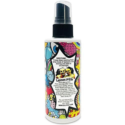 Fuß- und Schuh-Deodorant Spray, extra starke Geruchsentfernung für stinkende Schuhe, Kinderfüße und Schweiß, Trauben-Lutscher-Duft, Alternative zu Pulver zur Geruchskontrolle, 118 ml