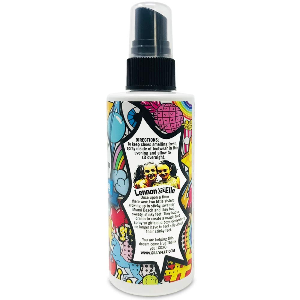 Fuß- und Schuh-Deodorant Spray, extra starke Geruchsentfernung für stinkende Schuhe, Kinderfüße und Schweiß, Trauben-Lutscher-Duft, Alternative zu Pulver zur Geruchskontrolle, 118 ml