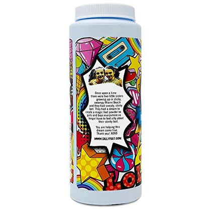 Magic Schuh-Deodorant, Fußgeruch-Pulver für stinkende Füße, Geruchsentferner stärker als Spray, Kinder-Schuhpulver zur Geruchskontrolle, große 8 oz, Traubenlutscher-Duft