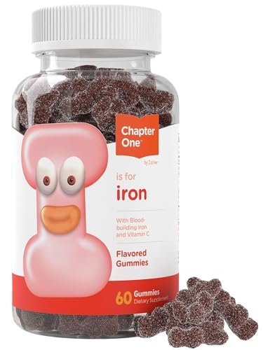 Zahler Eisen Gummibärchen mit Vitamin C – für Frauen, Männer & Kinder – Beste kaubare, leicht verdauliche Koscher-Eisen-Ergänzung für Kinder & Erwachsene – 60 Stück