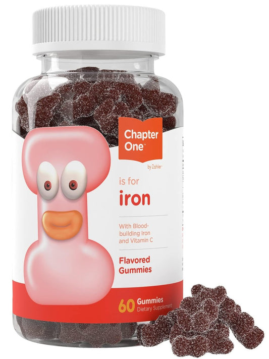 Zahler Eisen Gummibärchen mit Vitamin C – für Frauen, Männer & Kinder – Beste kaubare, leicht verdauliche Koscher-Eisen-Ergänzung für Kinder & Erwachsene – 60 Stück