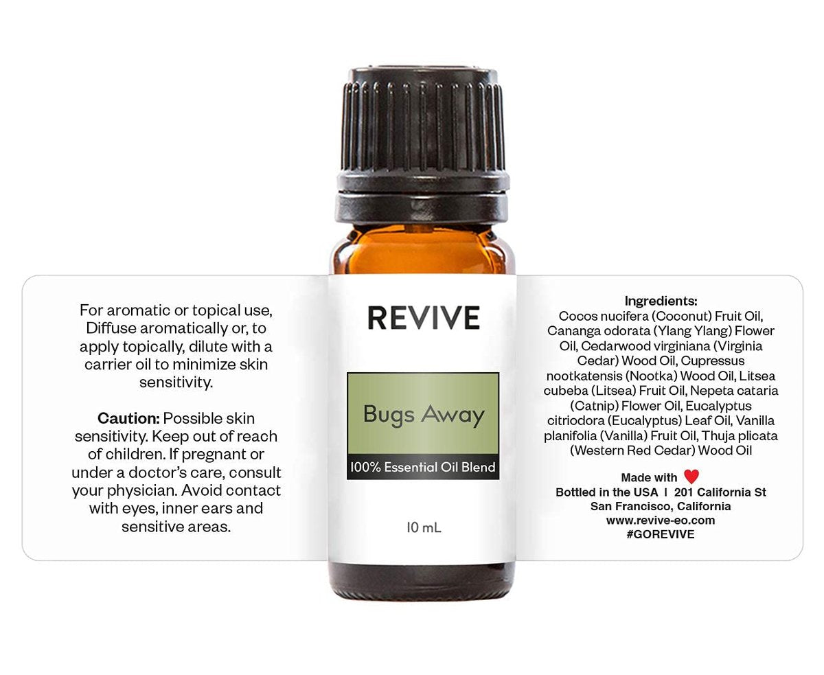 Bugs Away Ätherisches Öl Blend von Revive Essential Oils – 100% reine therapeutische Qualität, für Diffuser, Luftbefeuchter, Massage, Aromatherapie, topisch