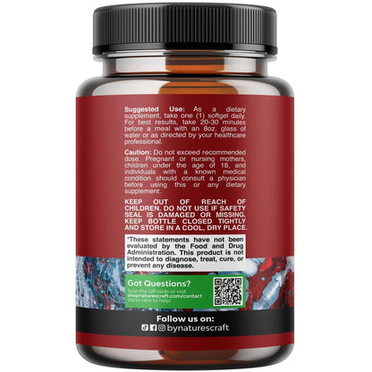 Krill Omega 3 Fischöl Softgels - Konzentriertes Krill EPA & DHA Fischöl Omega 3 Nahrungsergänzung für Frauen & Männer zur Unterstützung des Immunsystems, Gehirn- & Herzgesundheit - Aufstoßfreie Fettsäuren Kapseln - 30 Stück