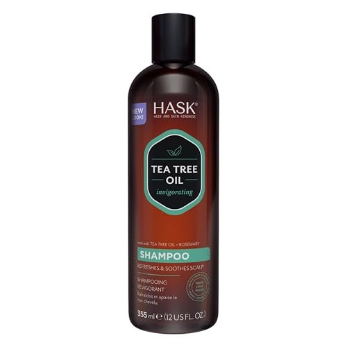 HASK Tea Tree & Rosemary Oil Scalp Care Shampoo – 12 fl oz