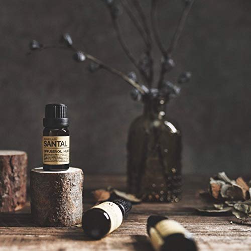 sesneslabs Santal Diffuser Oil – Nischenduft mit Amber, Kokos, Vanille, Zedernholz, Sandelholz & Moschus für Ultraschallvernebler (10 ml)