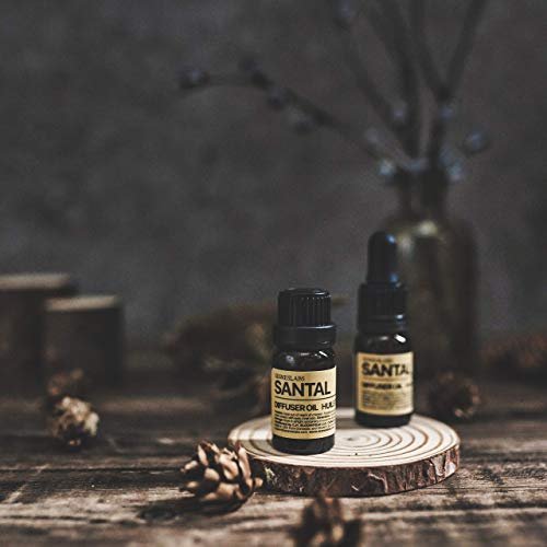 sesneslabs Santal Diffuser Oil – Nischenduft mit Amber, Kokos, Vanille, Zedernholz, Sandelholz & Moschus für Ultraschallvernebler (10 ml)