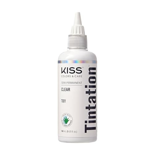 Red by Kiss Tintation Semi-Permanente Haarfarbe – Aloe Vera Wasserbasis, Arganöl, Olivenöl, Kollagen & Keratin – Lang anhaltende Haarfarbe (Klarlack, 150 ml)