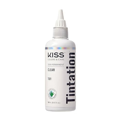 Red by Kiss Tintation Semi-Permanente Haarfarbe – Aloe Vera Wasserbasis, Arganöl, Olivenöl, Kollagen & Keratin – Lang anhaltende Haarfarbe (Klarlack, 150 ml)