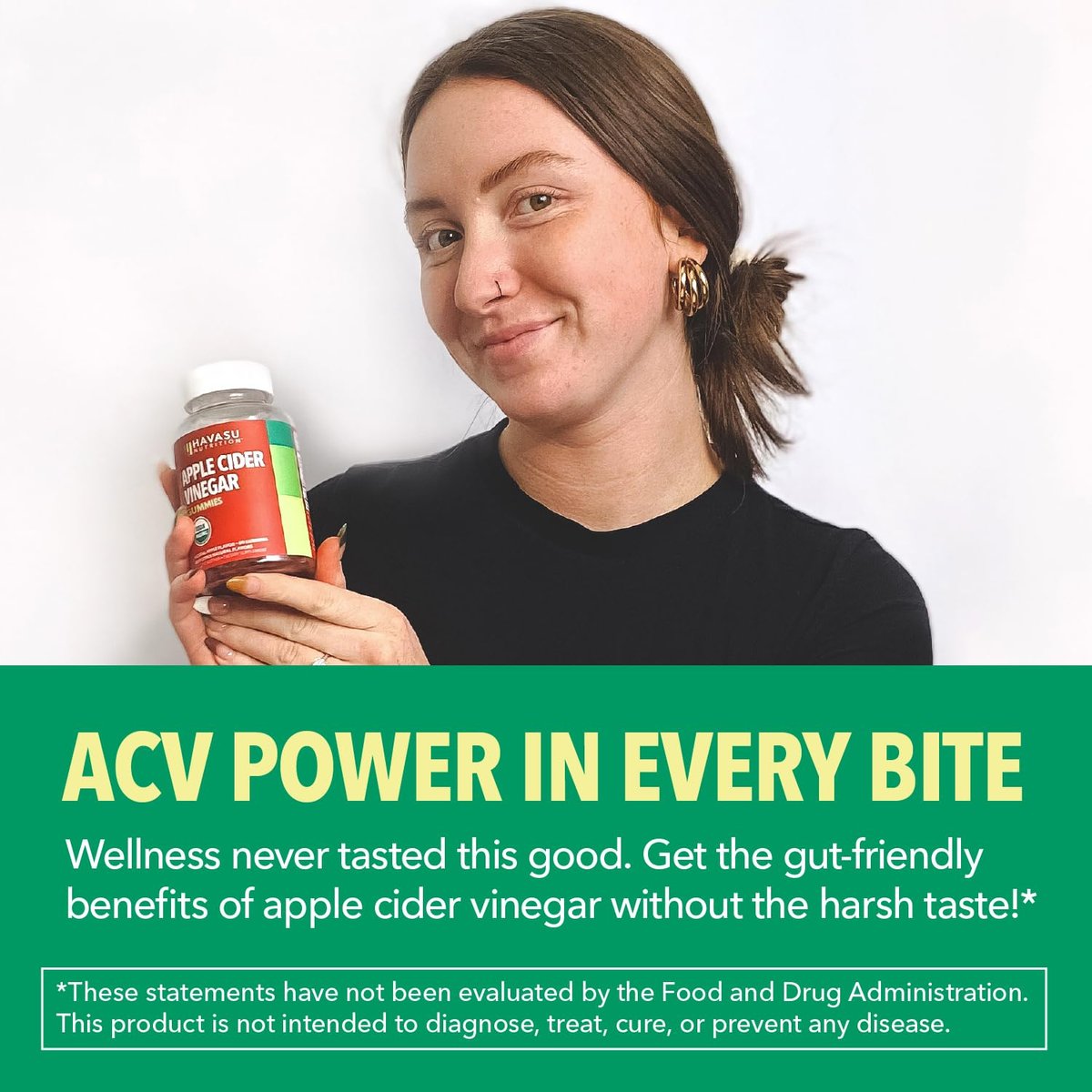 Apfelessig Gummis – Bio ACV Vitamine für Verdauungsgesundheit, Stoffwechsel & Darmunterstützung – 60 Stück – Vegan, Nicht-GVO, Glutenfrei – Köstlicher Geschmack ohne beißende Note – 1 Monatsvorrat