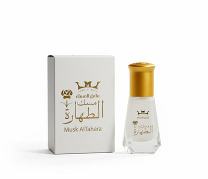 Mesk Al Tahara Reines Arabisches Ölparfüm – Weißer Moschus, Halal, 6 ml – Langanhaltender Duft für Frische und Eleganz