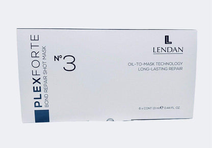 Lendan PlexForte Nº3 Bond Repair Shot Mask – Professionelle Sofort-Haarreparatur, 6 × 13 ml Vials