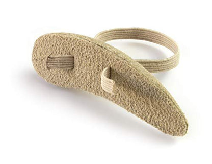 Steins Hammer Toe Crest Cushion und Buttress Pad – Druckentlastung bei Hühneraugen und Hammerzehen, Mittel Links, Beige, 3er-Pack