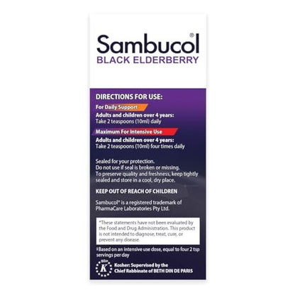 Sambucol Holunderbeeren Lutschtabletten mit Vitamin C, Zink & Honig – 20 Stück